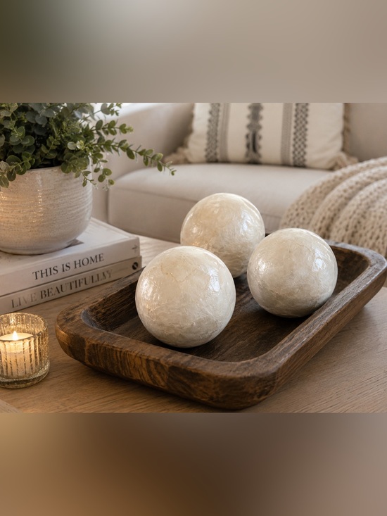 Pier 1 Other - Pier 1 Decorative Orbs Set of 3 | 4” Spheres Home Decor